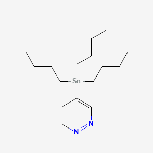 4-(Tributylstannyl)pyridazine structure, CAS 194865-89-9