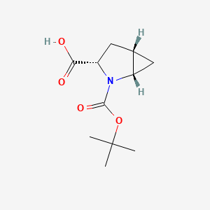 (1S,3S,5S)-2-boc-2-azabicyclo[3.1.0]hexane-3-carboxylic acid structure, CAS 197142-36-2