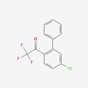 1-(5-CHLORO[1,1'-BIPHENYL]-2-YL)-2,2,2-TRIFLUOROETHANONE structure, CAS 1998068-09-9