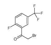 2-Bromo-1-(2-Fluoro-5-(Trifluoromethyl)Phenyl) Ethanone structure, CAS 202664-36-6