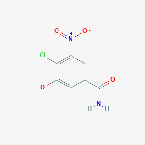 4-chloro-3-methoxy-5-nitro- Benzamide structure, CAS 2137975-62-1