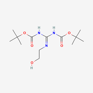 1,3-Di-Boc-2-(2-hydroxyethyl)guanidine structure, CAS 215050-11-6