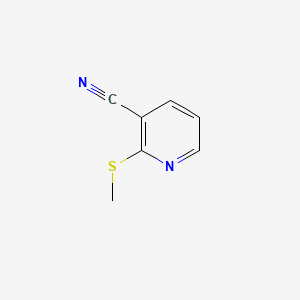 2-(Methylthio)nicotinonitrile structure, CAS 219766-02-6