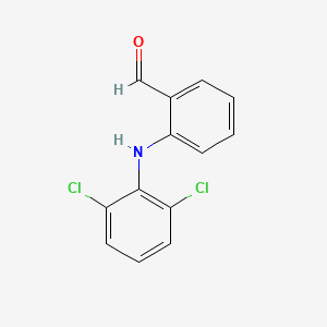 2-[(2,6-dichlorophenyl)amino] benzaldehyde structure, CAS 22121-58-0