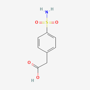 2-(4-Sulfamoylphenyl)acetic acid structure, CAS 22958-64-1