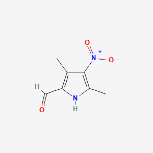 1H-Pyrrole-2-carboxaldehyde,3,5-dimethyl-4-nitro-(9CI) structure, CAS 40236-20-2
