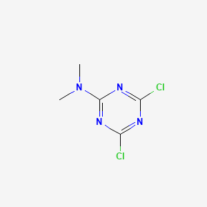 4,6-dichloro-N,N-dimethyl-1,3,5-triazin-2-amine structure, CAS 2401-64-1