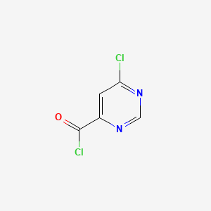 6-CHLOROPYRIMIDINE-4-CARBONYL CHLORIDE structure, CAS 263270-52-6