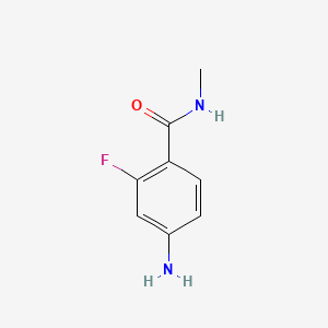 4-AMINO-2-FLUORO-N-METHYLBENZAMIDE structure, CAS 915087-25-1