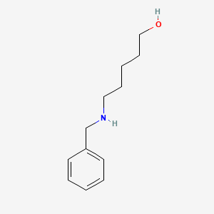 5-(benzyl amino)pentan-1-ol structure, CAS 2937-99-7