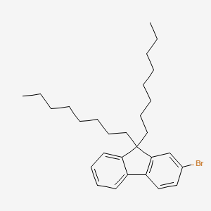 2-bromo-9,9-dioctyl fluorene  structure, CAS 302554-80-9