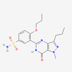 N-Des[2-(1-methyl-2-pyrrolidinyl)ethyl] Udenafil structure, CAS 319491-68-4