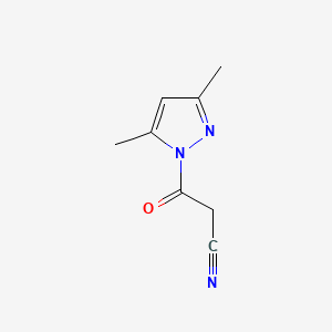1-Cyanoacetyl-3,5-Dimethylpyrazole structure, CAS 36140-83-7