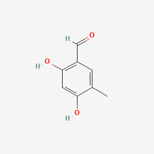 2,4-dihydroxy-5-methylbenzaldehyde structure, CAS 39828-37-0