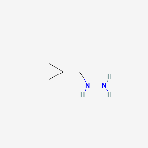 cyclopropylmethylhydrazine structure, CAS 40487-93-2