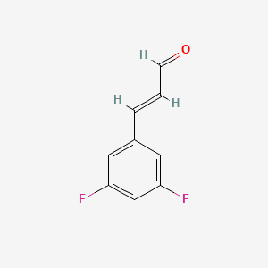 (E)-3,5-difluorocinnamaldehyde structure, CAS 405937-99-7