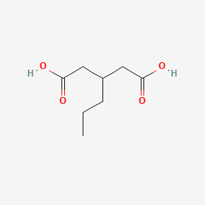 3-Propyl Glutaric acid structure, CAS 4165-98-4
