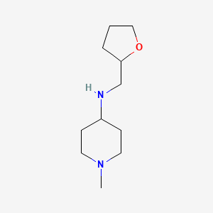 (1-Methyl-piperidin-4-yl)-(tetrahydro-furan-2-yl-methyl)-amine structure, CAS 416869-66-4