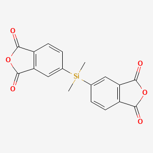 5,5'-(dimethylsilanediyl)bis(isobenzofuran-1,3-dione) structure, CAS 42297-18-7