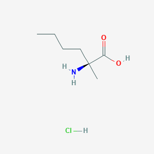(R)-2-AMINO-2-METHYLHEXANOIC ACID HYDROCHLORIDE structure, CAS 43177-24-8