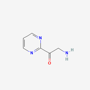 2-Amino-1-(pyrimidin-2-yl)ethanone structure, CAS 473693-03-7