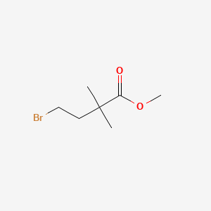 Methyl 4-Bromo-2,2Dimethylbutanoate structure, CAS 4833-99-2