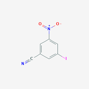 3-iodo-5-nitrobenzonitrile structure, CAS 49674-30-8