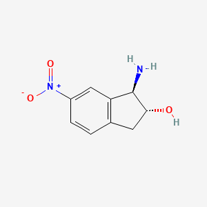 (1R,2R)-1-Amino-6-nitro-2-indanol structure, CAS 505083-08-9