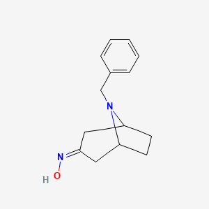 8-BENZYL-1AH,5AH-NORTROPAN-3-ONE OXIME structure, CAS 76272-34-9