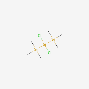 2,2-dichloro-1,1,1,3,3,3-hexamethyltrisilane structure, CAS 5181-42-0