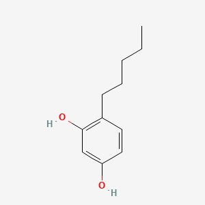 4-pentylbenzene-1,3-diol structure, CAS 533-24-4
