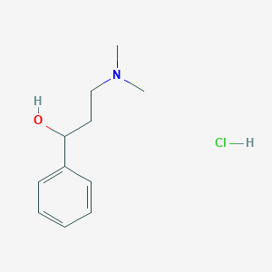 3-(Dimethylamino)-1-phenylpropan-1-olhydrochloride structure, CAS 5424-50-0