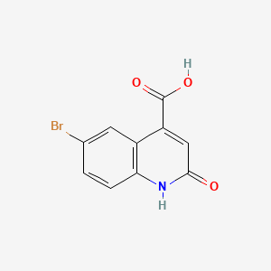 6-Bromo-2-hydroxyquinoline-4-carboxylic acid structure, CAS 5463-29-6