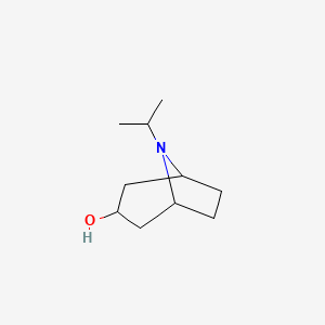 endo-8-isopropyl-8-azabicyclo[3.2.1]octan-3-ol structure, CAS 3423-25-4