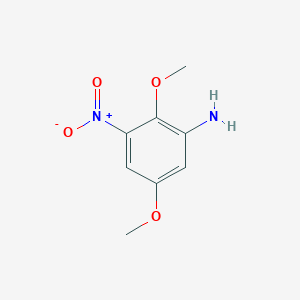 Benzenamine, 2,5-dimethoxy-3-nitro structure, CAS 56741-29-8
