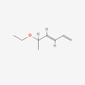 ((3E)-5-ethoxyhexa-1,3-diene) structure, CAS 56752-55-7