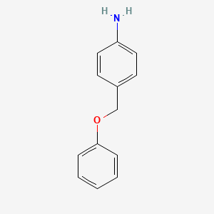 4-Phenoxymethyl-aniline structure, CAS 57181-90-5