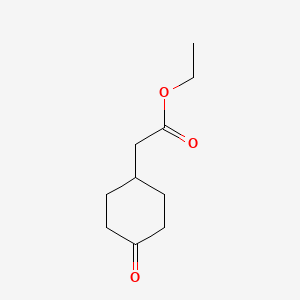 Ethyl 2-(4-oxocyclohexyl) acetate structure, CAS 58012-34-3