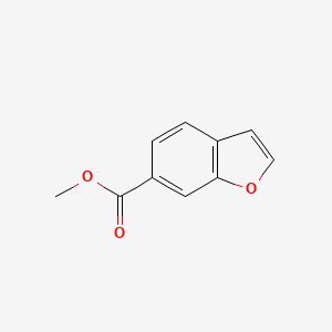 Methyl benzofuran-6-carboxylate structure, CAS 588703-29-1