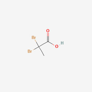 2,2-dibromopropanoic acid structure, CAS 594-48-9