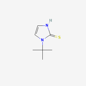 3-tert-butyl-1H-imidazole-2-thione structure, CAS 61640-27-5