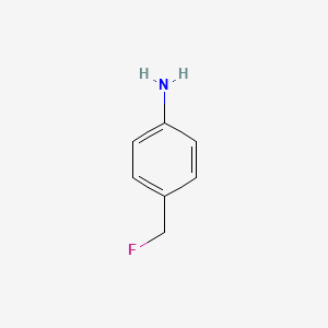 4-(fluoromethyl)aniline structure, CAS 61865-29-0