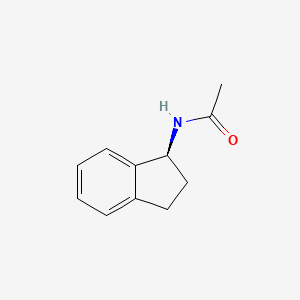 (S)-N-(2,3-dihydro-1H-inden-1-yl)acetamide structure, CAS 61899-41-0