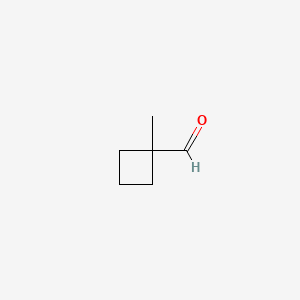 1-methylcyclobutane-1-carbaldehyde structure, CAS 65338-30-9