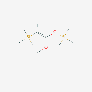 (1-ethoxy-2-trimethylsilylethenoxy)-trimethylsilane structure, CAS 65946-56-7