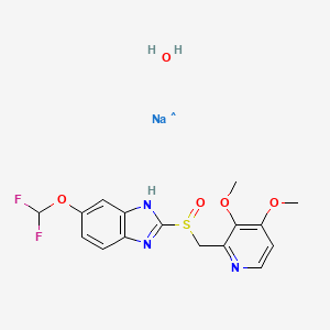 Pantoprazole sodium sesquihydrate structure, CAS 164579-32-2