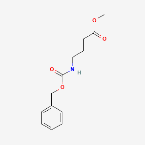Methyl 4-(phenylmethoxycarbonylamino)butanoate structure, CAS 67706-63-2