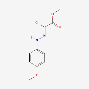 methyl (2Z)-2-chloro-2-[(4-methoxyphenyl)hydrazinylidene]acetate structure, CAS 70736-27-5
