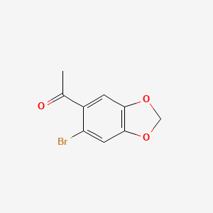 1-​(6-​bromobenzo[d]​[1,​3]​dioxol-​5-​yl)​ethanon structure, CAS 71095-26-6