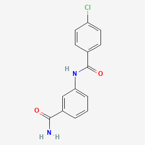 Benzamide, N-[3-(aminocarbonyl)phenyl]-4-chloro structure, CAS 712299-54-2